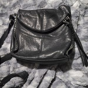 Sak Black Leather CrossBody Purse